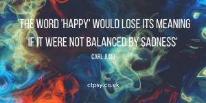 Carl Jung quote happiness and sadness balance
